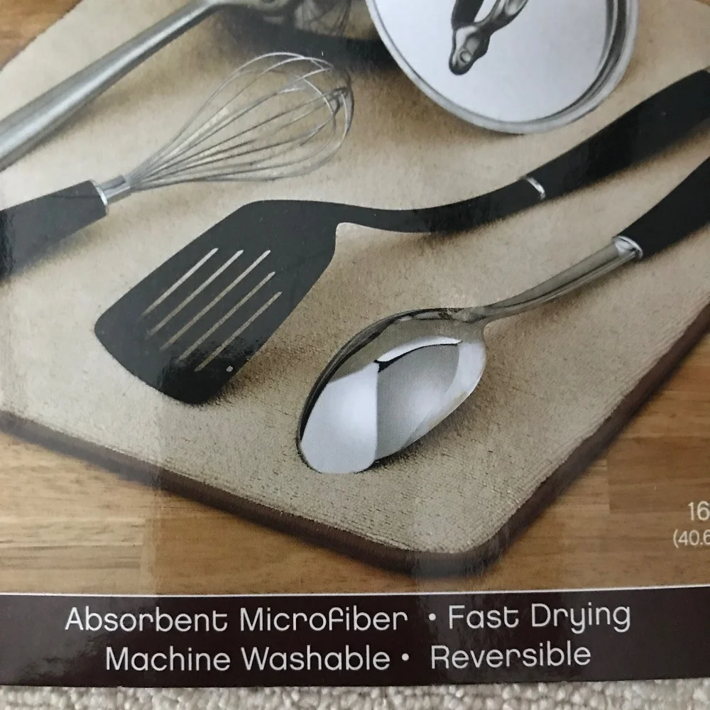 Dish Drying Mat New 16” x 18”